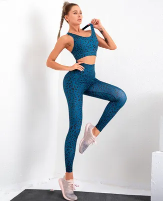 Produktbild von Sport-Set mit Tigermuster, blau S
