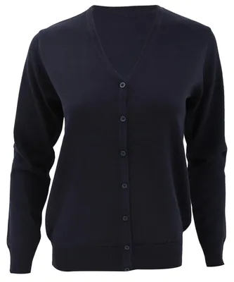 Produktbild von Kustom Kit Damen Strickjacke mit V-Ausschnitt FK434 (40) (Marineblau)