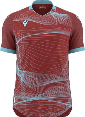 Produktbild von Macron Wyvern Eco Trikot Kurzarm Herren - Bordeaux / Skyblue  | Größe: M