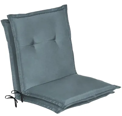 Produktbild von Beautissu 2er Set Niedriglehner Auflage Loft NL, 100x50x6cm, Taubenblau