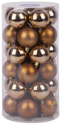 Produktbild von WEIHNACHTSKUGELN, 30 St., Kupfermischung, 6 cm