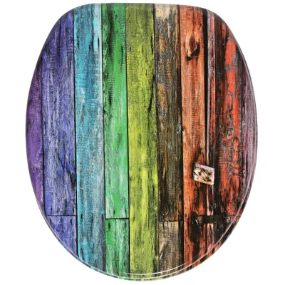 Produktbild von SANILO® WC-Sitz mit Absenkautomatik Rainbow, Toilettendeckel direkt vom Hersteller, Klodeckel, Klobrille, WC Deckel, Toilettensitz, Toilettenbrille