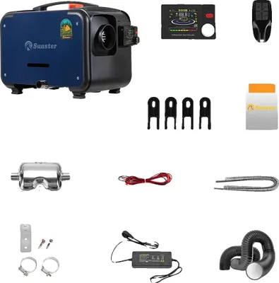 Image de Chauffe-air, contrôle Bluetooth, chauffage efficace, 12V 24V 220V