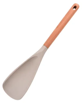 Produktbild von Silikonspatel, antihaftbeschichteter Kochlöffel, 3-in-1 Multifunktionsspatel mit ergonomischem Holzgriff, hitzebeständiges Küchenutensil