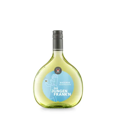Produktbild von DIE JUNGEN FRANK´N Bacchus QbA halbtrocken 0,75l