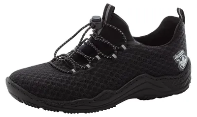 Obrázok produktu pre Rieker dámska nízka obuv športová outdoorová šnúrka s robustnou podrážkou L0550, veľkosť:40 EU, farba:Black
