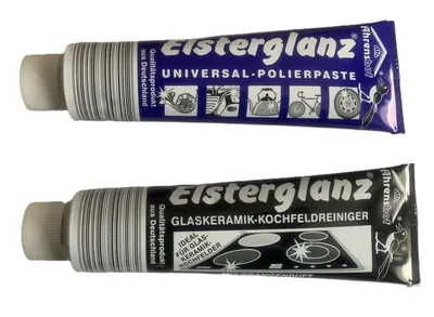 Produktbild von Elsterglanz 2er SET XXL 2x150ml Tube Universal und Glaskeramik Kochfeldreiniger