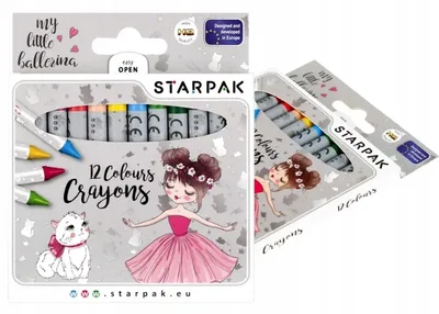 Immagine prodotto di Pastelli a cera Ballerina 12 colori