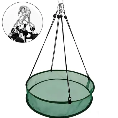 Produktbild von Vogelfutter Auffangschale für Vogelhäuschen Vogelfutterhaus mit Verstellbarem Aufhängebügel, Vogelfutterspender für Garten, Balkon, Außenbereich