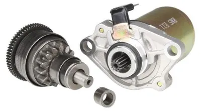 Imagen del producto de Motor de arranque + piñón libre del motor de arranque (14/63Z) + buje para Piaggio de 2 tiempos / Liberty, NRG, Sfera, TPH, Zip / Aprilia SR / Vespa ET2