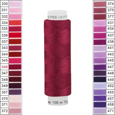 100m / 1 Spule Unipoly 120 TEX14x2 Polyester bordeaux