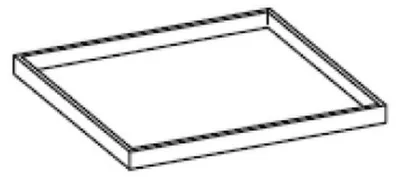 Produktbild von KBS Backofenblech 530 x 490 x 35 mm Edelstahl