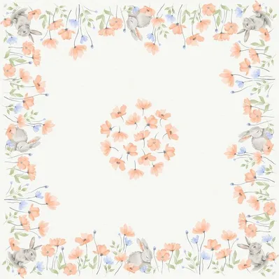 Produktbild von 100x DUNI Dunicel® Mitteldecken 84 x 84 cm Willow Easter