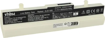 Produktbild von vhbw Akku kompatibel mit Asus Eee PC R101, R101PX, R101D, R105, R101X, 1101HA, R105D Notebook (6600 mAh, 11,1 V, Li-Ion)