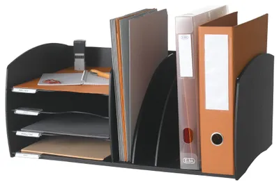 Obrázok produktu pre Kartotéka PAPERFLOW S 4 priehradky čierna
