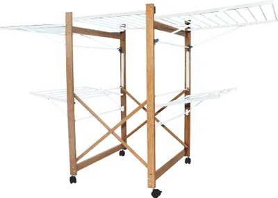 Image de Séchoir à linge avec roulettes blanc 32m - Kitchen Move - BAT-WD-03KMAX - ushuaia