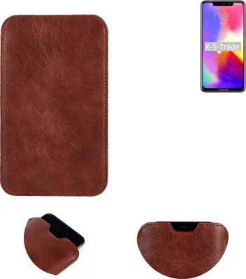 Produktbild von K-S-Trade Schutzhülle Handyhülle kompatibel mit Motorola P30 Handytasche Kunstleder Sleeve in braun