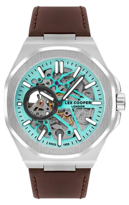 Produktbild von Herrenuhr LEE COOPER LC07978.391 in Navyblau, Fashion Skeleton.