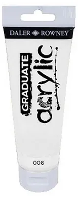 Zdjęcie produktu dla Daler-Rowney Graduate, 120 ml, Biały, Tubka, Wodoodporny