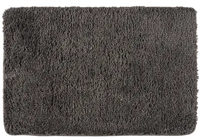 Produktbild von WENKO Bad Teppich Belize Grau Matte Teppich Vorleger Dusche 60x90 cm flauschig