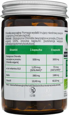 Obrázok produktu pre CHLORELLA(500 mg) 50 KAPSULÍ - BUĎTE