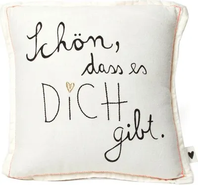 Produktbild von Mini Kissen "Schön, dass es Dich gibt"