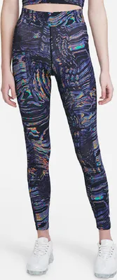 Produktbild von Nike W Nsw Lggng Aop Prnt Black Xs