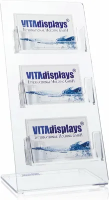 Produktbild von Visitenkartenständer Deluxe (3 Fächer / 3 Etagen)