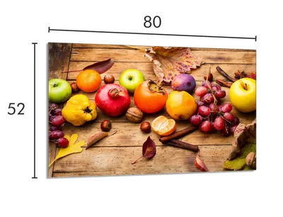 Imagen del producto de Protector de vitrocerámica para cocina, 80x52 cm. Frutas