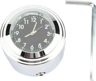 Obrázek produktu pro 7/8" 1" hodiny na řídítka motocyklu Přesný ciferník (černý)