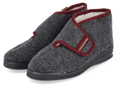 Productafbeelding van Vista dames slippers, grijs, van vilt, maat: 37