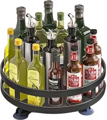Immagine prodotto di Inserto organizzativo da cucina nero girevole a 360°
