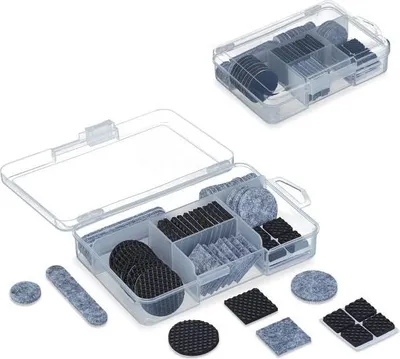 Zdjęcie produktu dla Ślizgacze meblowe z filcu i pianki EVA, 136 szt.