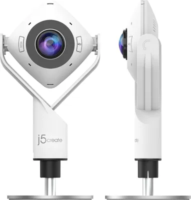 Zdjęcie produktu dla j5create JVCU360-N Kamera internetowa 360 - 2,07 MP - 1920 x 1080 pikseli - Full HD - 30 fps - 1920x1080@30fps - 1080p (JVCU360-N)