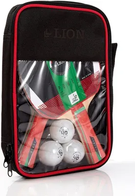 Produktbild von Lion Tischtennisset 2-Player Power | Tischtennis Set Tischtennisschläger Tischtennisball Schlägerhülle TT Tabletennis
