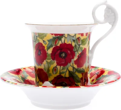 Produktbild von Kaffeetasse, 200 ml, Meissen, Tschechisches Porzellan, Mohn, Leander