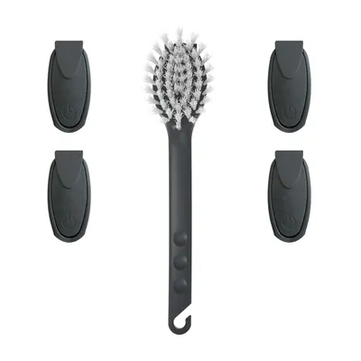 Produktbild von Rival 6er Set Spülbürste Euro-Line mit 5 Wechselköpfen grau