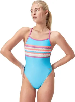 Zdjęcie produktu dla Speedo Placement Vback – kostium kąpielowy, niebieski, rozmiar 30 (UK) dla kobiet, niebieski, rozmiar 30 (UK)