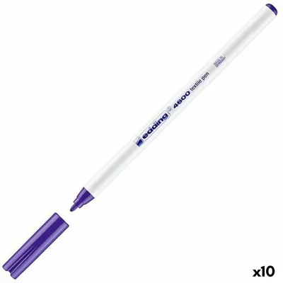 Obrázok produktu pre Edding 4600-008 4600 textilný popisovač - okrúhly hrot, 1 mm, fialový