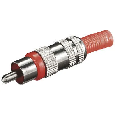 Produktbild von Wentronic RCA plug, Rot