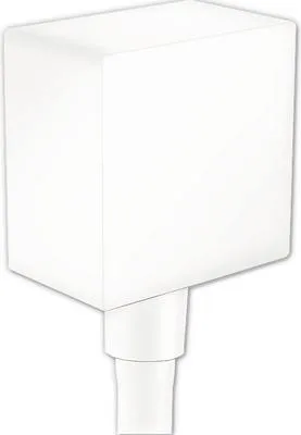 Produktbild von hansgrohe FixFit Wandanschluss Square mit Rückflussverhinderer, Mattweiß