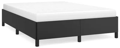 Produktbild von Bettgestell ohne Matratze Schwarz 152x203 cm Queen Kunstleder