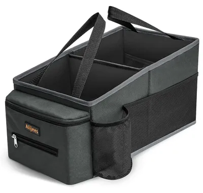 Produktbild von Auto Organizer mit mehreren Fächern, Kofferraum-Organizer, Grau