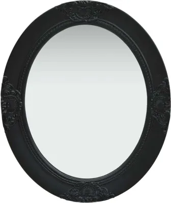 Image de Miroir mural style baroque 50x60 cm noir