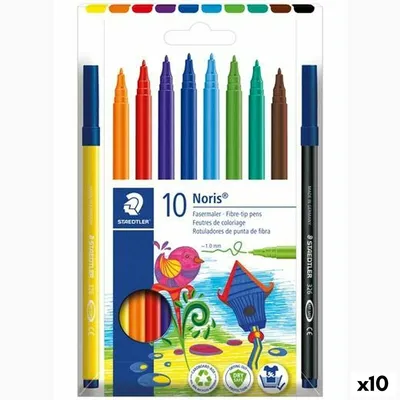 Produktbild von Staedtler - Farbmarker Noris 326 Kartonetui 10 Farben | 10 Stück