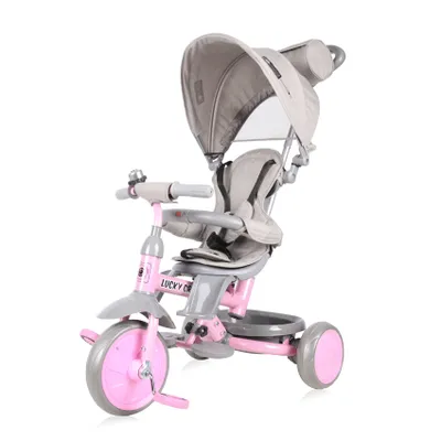 Obrázek produktu pro Tříkolka Lorelli LUCKY CREW GREY&PINK