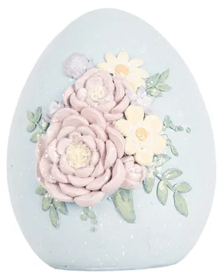 Immagine prodotto di Uovo di figura decorativo Clayre & Eef 10x11x13 cm Plastica blu
