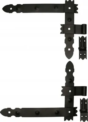 Produktbild von Türbeschlagset 400X50mm FEINZ Robust Und Langlebig 4-Teiliges Set Schwarz