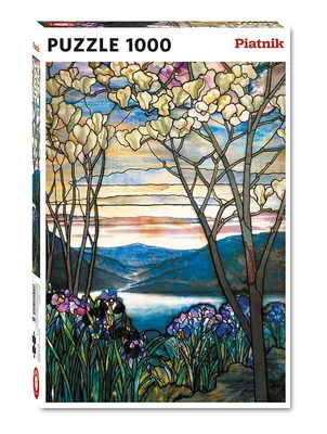 Obrázok produktu pre Piatnik Puzzle 1000 Tiffany Magnolie i Irysy