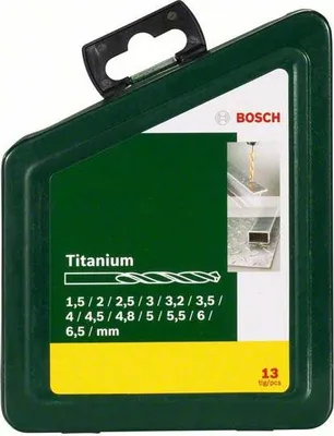 Produktbild von Metallbohrer-Set HSS-TiN, 13-teilig, 1,5 - 6,5 mm